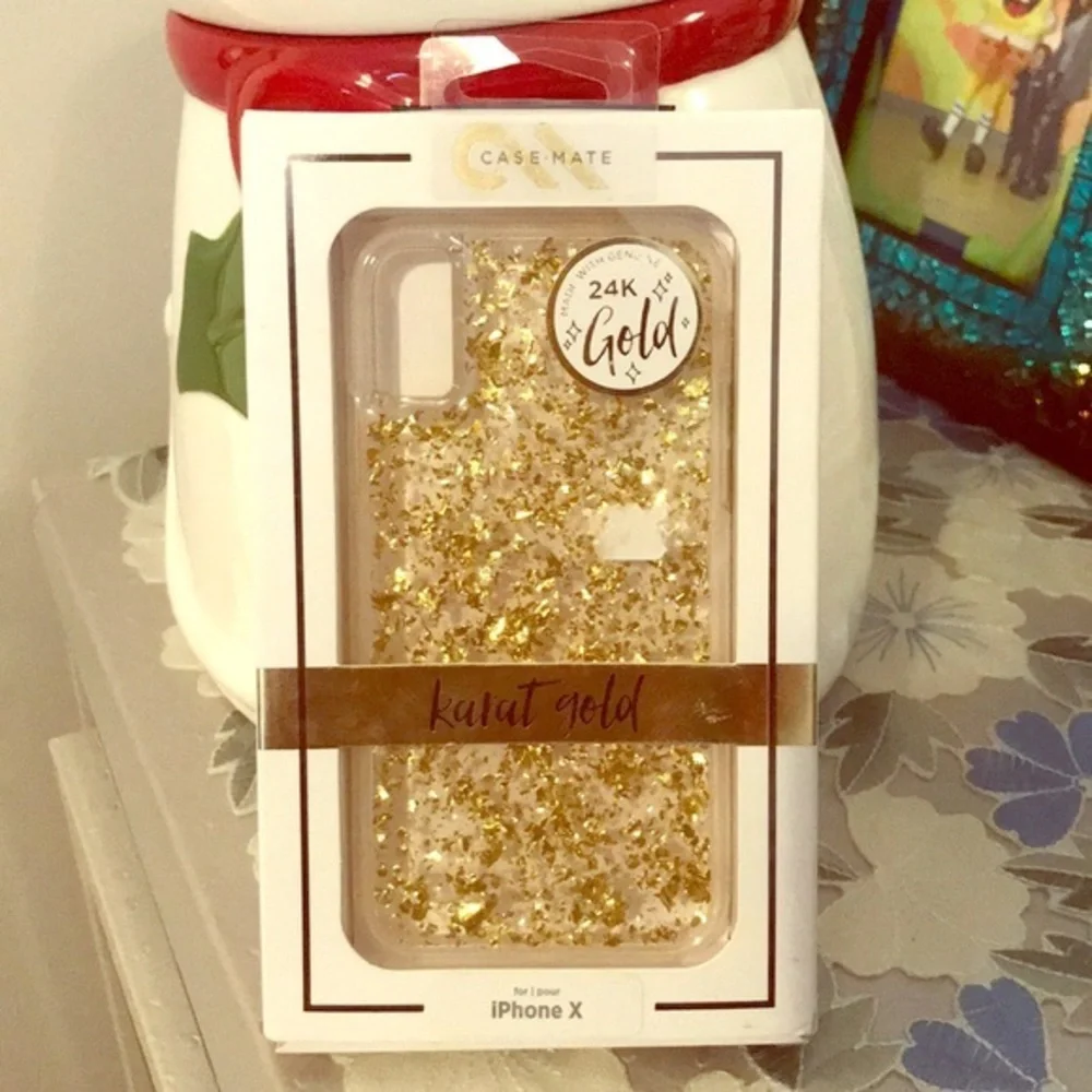 Case-mate iPhoneX 24k gold case